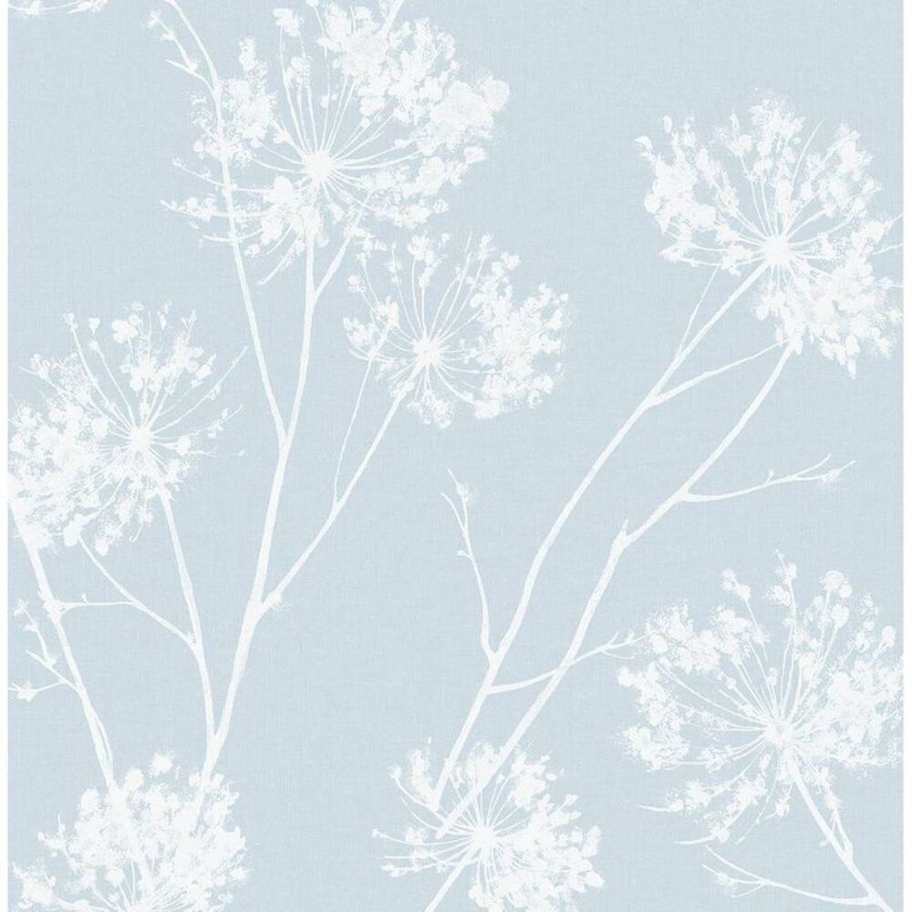 NextWall -  One O'Clock Botanical Peel and Stick Wall Blue